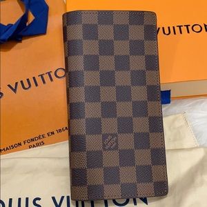 Louis Vuitton Damier Ebene Brazza Wallet